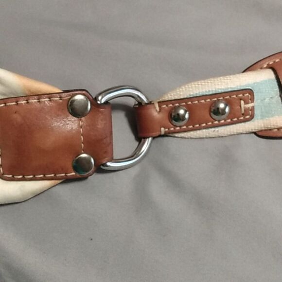 Coach Hampton Watercolor‎ Stripe Small Hobo Bag USED - Picture 11 of 14